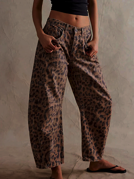 Émilie | Pantalon large taille haute pour femme - Image 1
