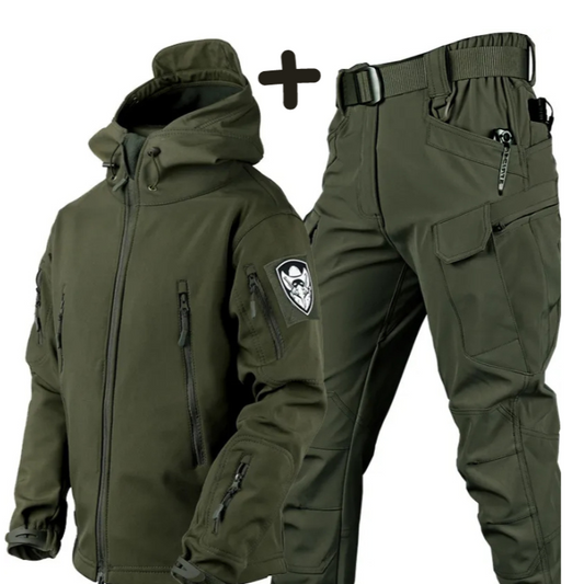 Josué | Ensemble Veste Tactique à Capuche pour Homme & Pantalon Cargo - Image 1