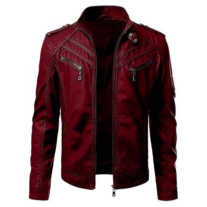 Julio | Veste de motard slim fit pour homme - Image 10