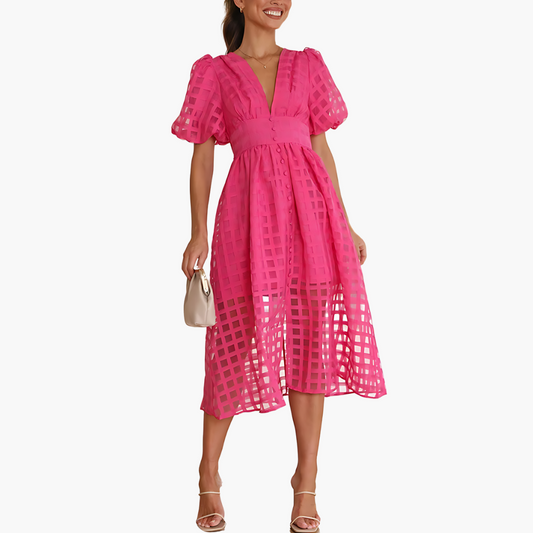 Sévérine | Robe d'été midi élégante et stylée - Image 1