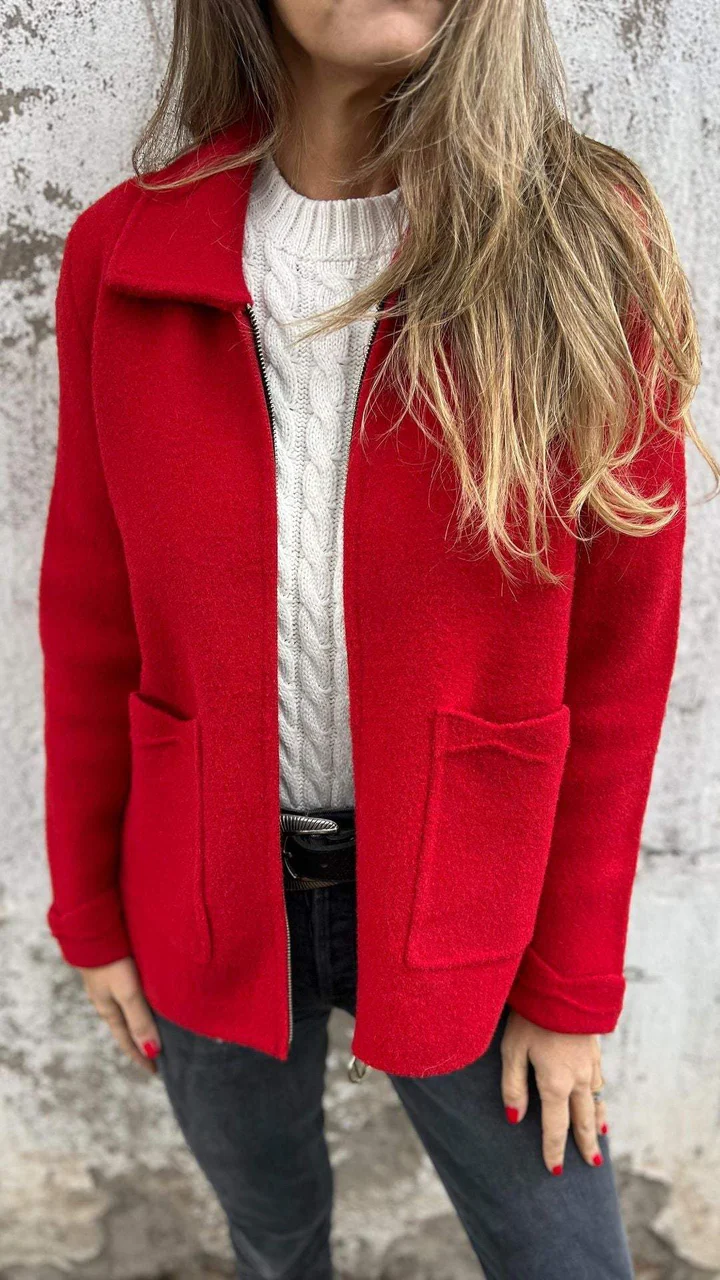 Nathalie | Veste zippée à poches pour femme - Image 3