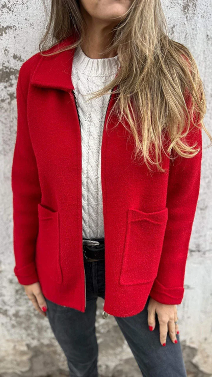 Nathalie | Veste zippée à poches pour femme - Image 3