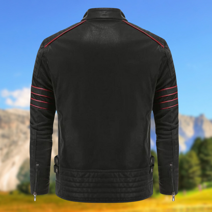 Lionel | Veste de motard slim fit pour homme - Image 5