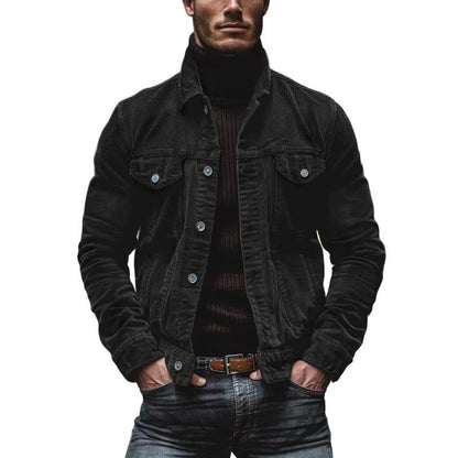 Julio | Veste Homme Boutonnée en Velours Côtelé - Image 10
