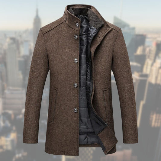 Amaury | Manteau Homme Col Mao - Image 1
