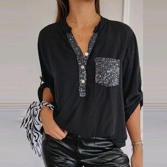 Gisèle | Top à paillettes pour une élégance décontractée - Image 1