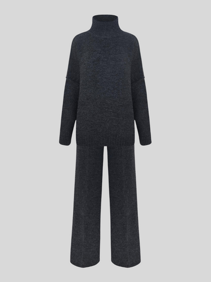 Romy | Ensemble Pantalon et Col Roulé Oversize Femme - Image 7
