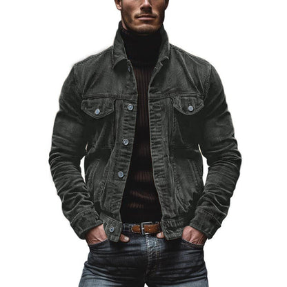 Julio | Veste Homme Boutonnée en Velours Côtelé - Image 9