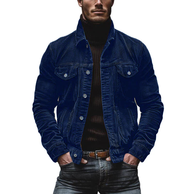 Julio | Veste Homme Boutonnée en Velours Côtelé - Image 8