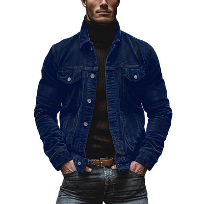 Julio | Veste Homme Boutonnée en Velours Côtelé - Image 8