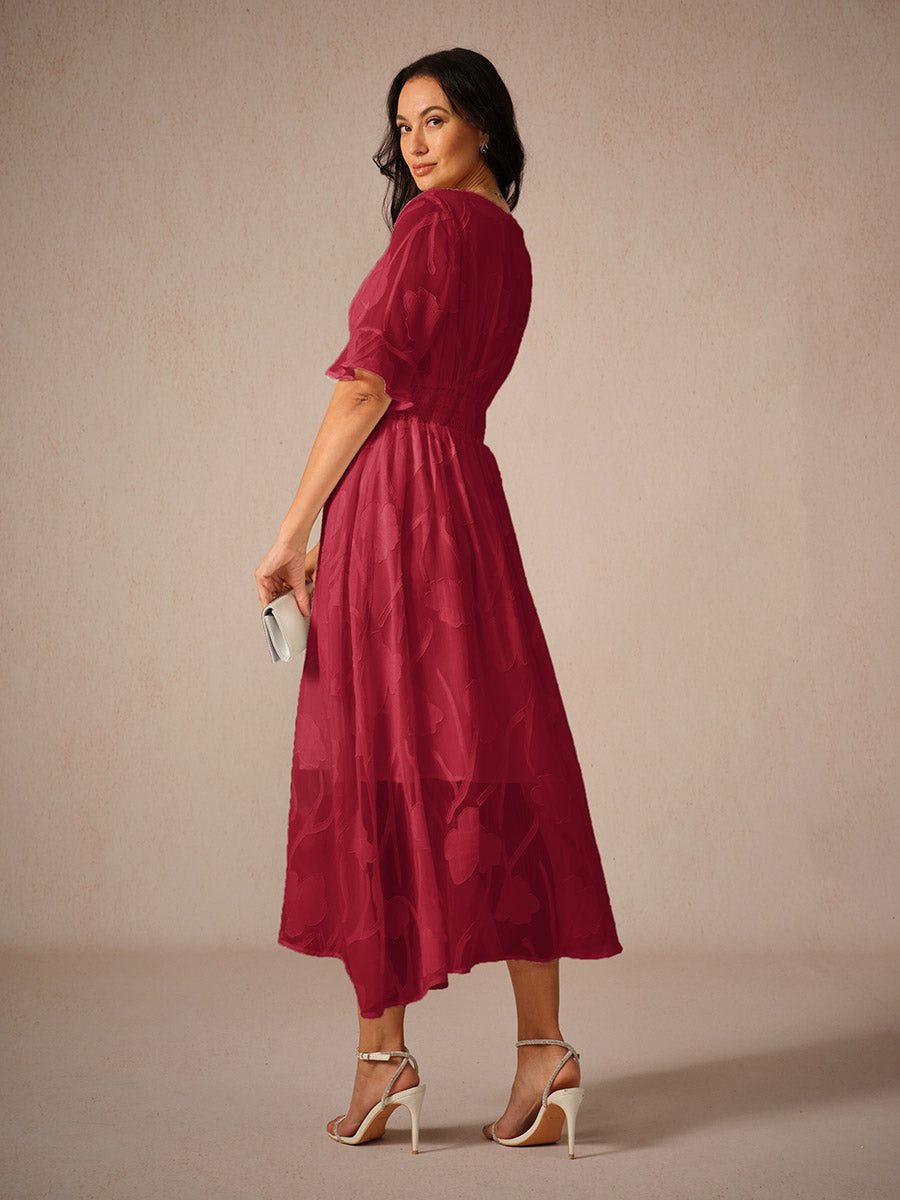 Couture-moda | Robe longue élégante à manches volantes - Image 9