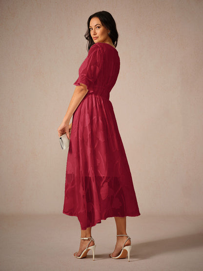 Couture-moda | Robe longue élégante à manches volantes - Image 9