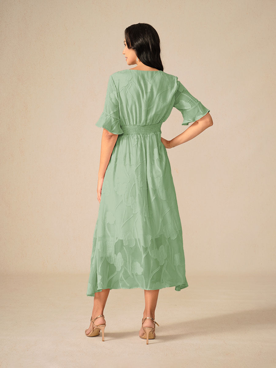 Couture-moda | Robe longue élégante à manches volantes - Image 12