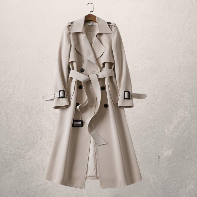 Magali | Trench-coat long ceinturé pour femme - Image 1