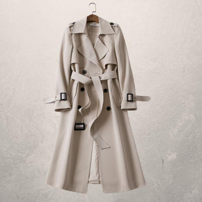 Magali | Trench-coat long ceinturé pour femme - Image 1