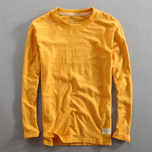 Cyrille | T-shirt à manches longues et col rond pour homme - Image 1