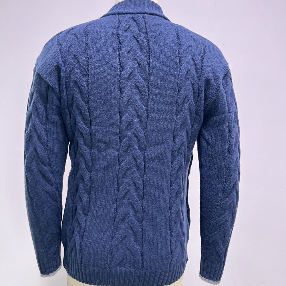 Ange | Pull zippé en maille torsadée pour homme - Image 4
