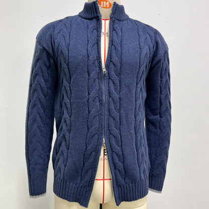 Ange | Pull zippé en maille torsadée pour homme - Image 3