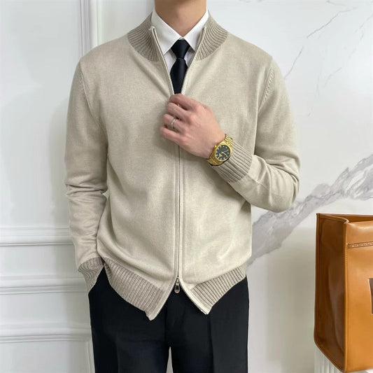 Tanguy | Pull zippé en maille côtelée pour homme - Image 2