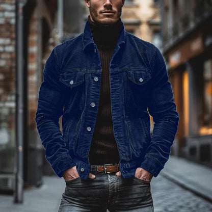 Julio | Veste Homme Boutonnée en Velours Côtelé - Image 4