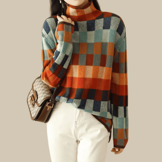 Manuelle | Pull ample à col roulé pour femme - Image 2
