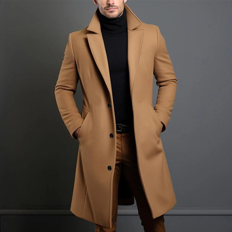 Chris | Manteau Long Homme Pardessus Formel - Image 2