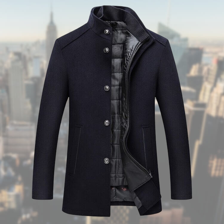 Amaury | Manteau Homme Col Mao - Image 3