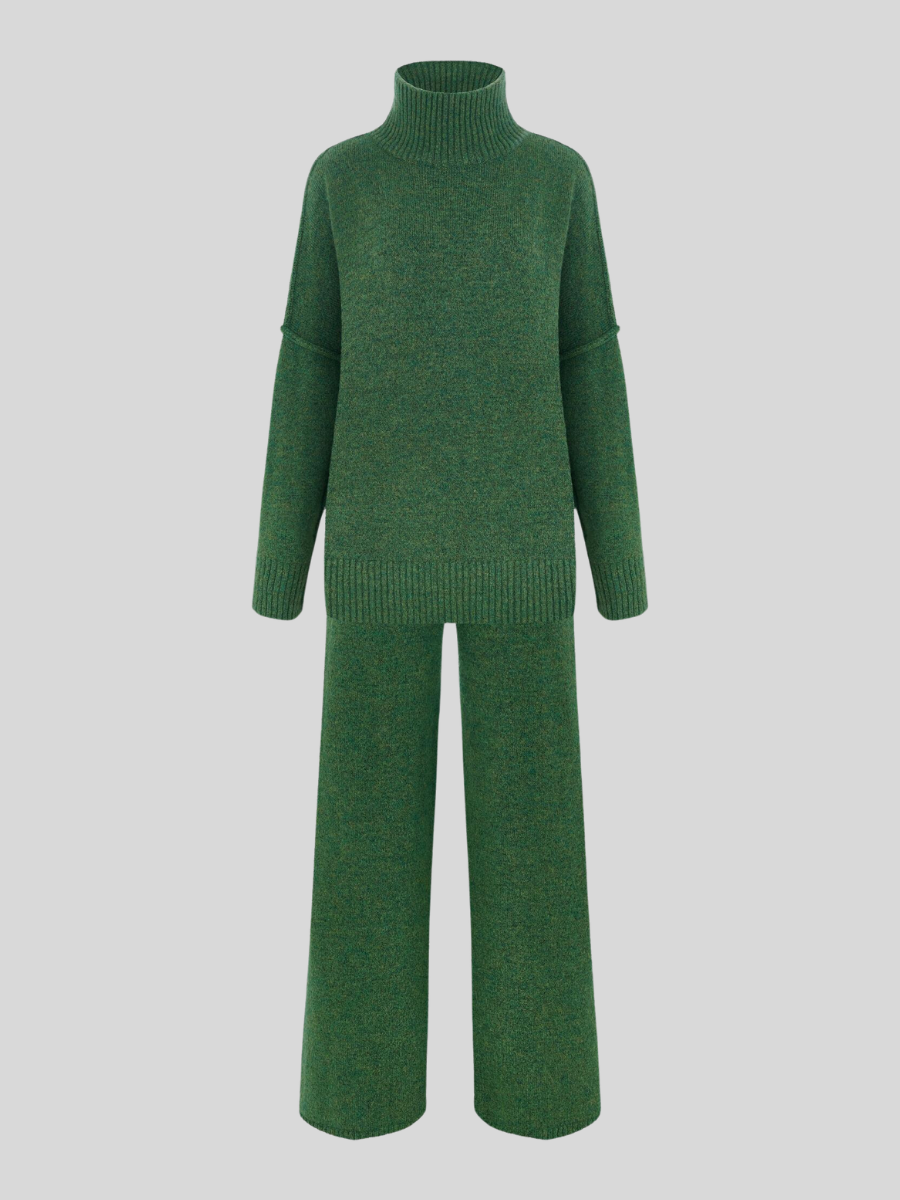 Romy | Ensemble Pantalon et Col Roulé Oversize Femme - Image 16
