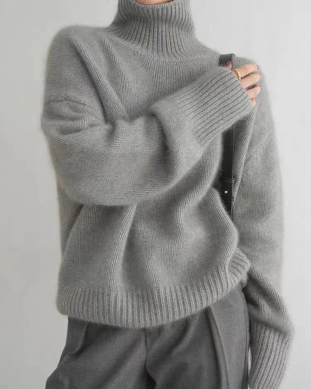 Shayna | Pull ample à col roulé pour femme - Image 2