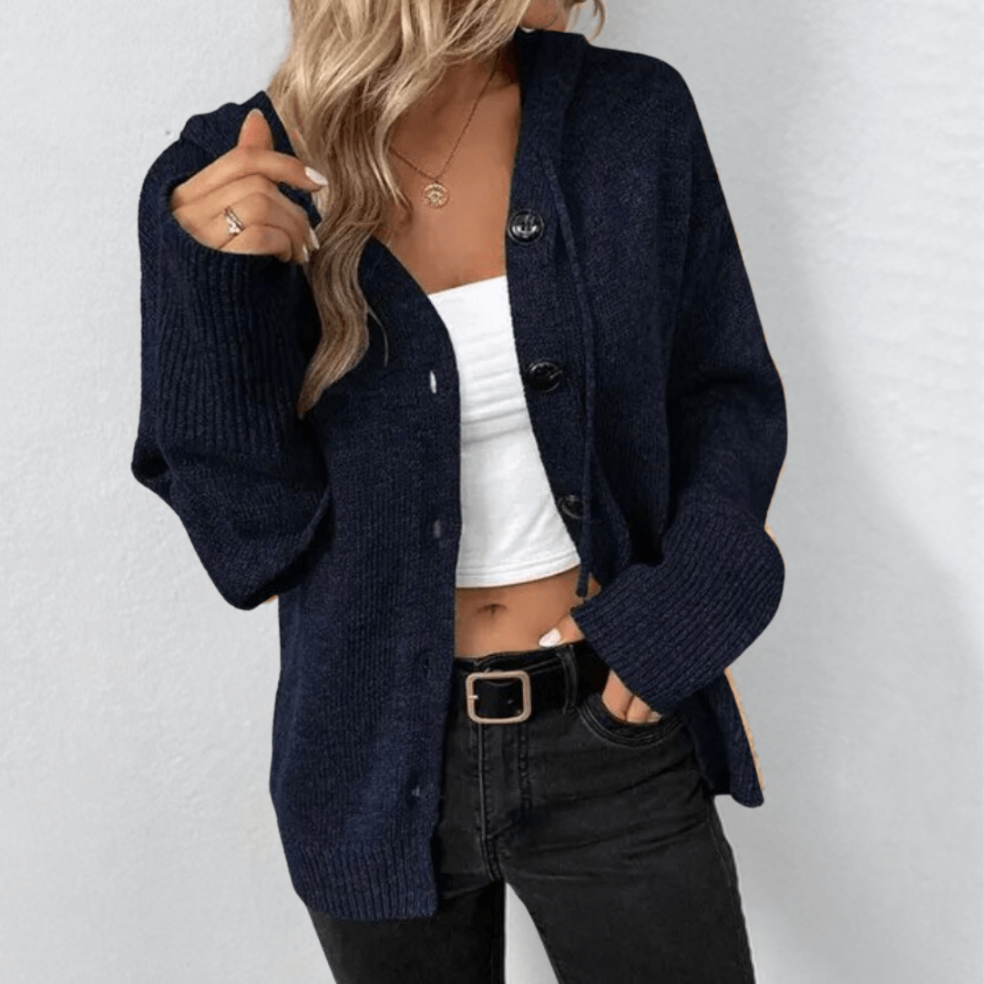 Capucine | Pull à Capuche Boutonné Femme - Image 5