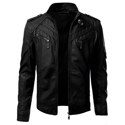 Julio | Veste de motard slim fit pour homme - Image 11