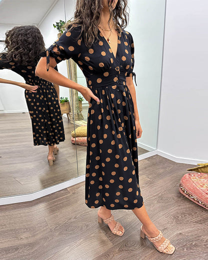 Clara | Robe midi élégante en duvet - Image 3