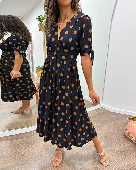 Clara | Robe midi élégante en duvet - Image 2