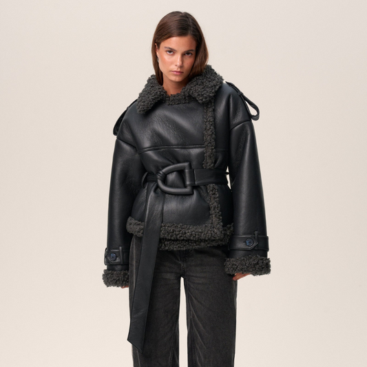 Zoe | Veste ceinturée oversize pour femme - Image 1