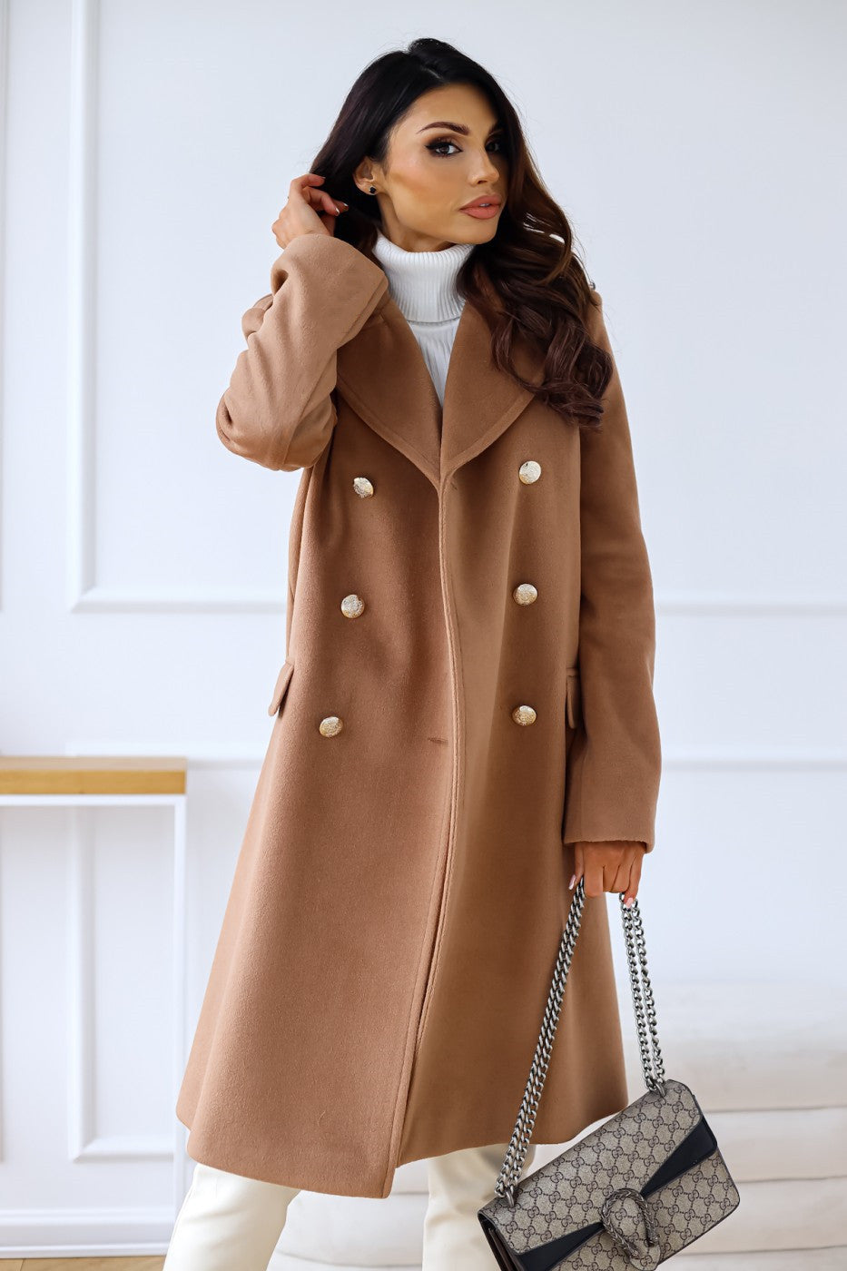 Lou | Manteau Long Croisé Femme - Image 13