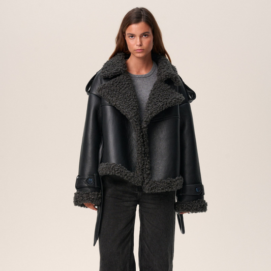 Zoe | Veste ceinturée oversize pour femme - Image 2