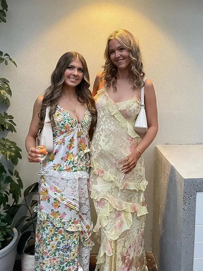 Zara | Robe longue élégante et fluide avec bretelles spaghetti - Image 5