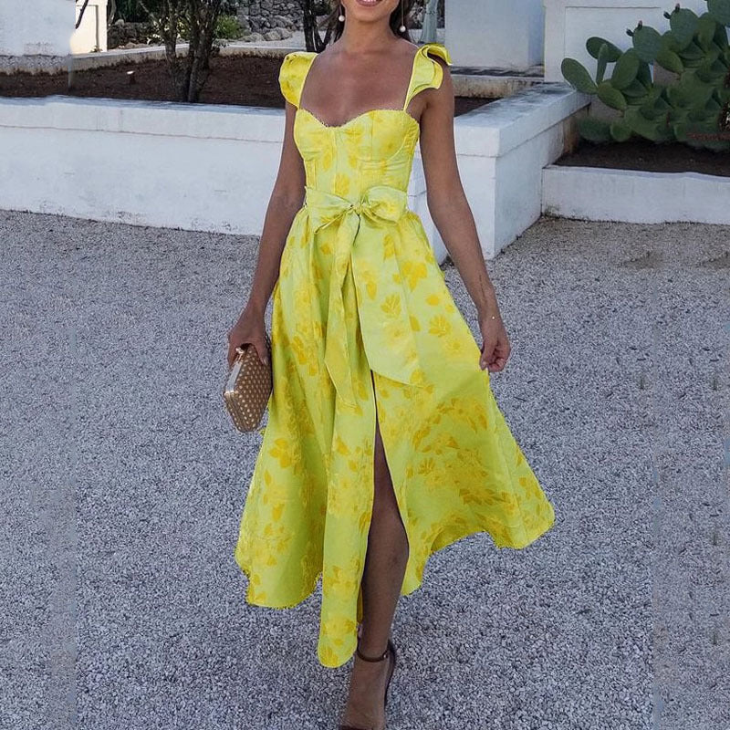 Myriam | Robe midi florale flatteuse pour le printemps - Image 3