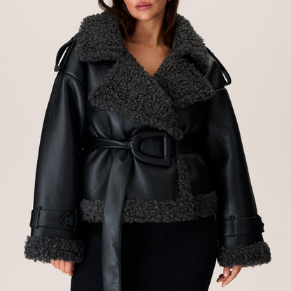 Zoe | Veste ceinturée oversize pour femme - Image 4