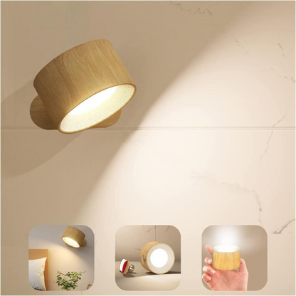 360° Trådlampe med USB-opladning