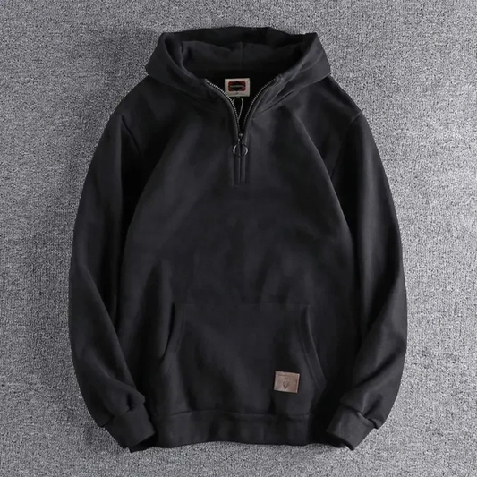 Xav | Veste Homme à Capuche et Demi-Zip - Image 1