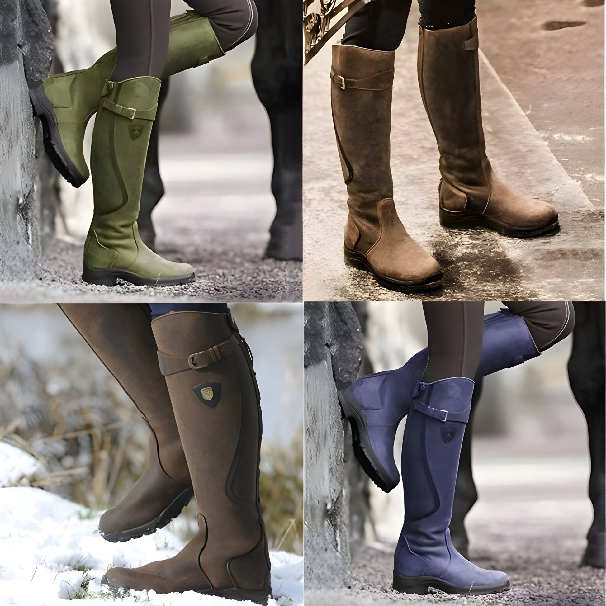 Adèle | Bottes cavalières plates montantes pour femmes - Image 3