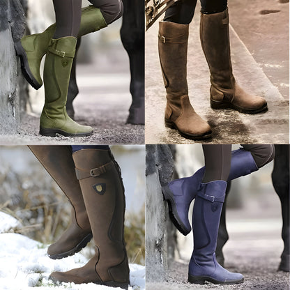 Adèle | Bottes cavalières plates montantes pour femmes - Image 3