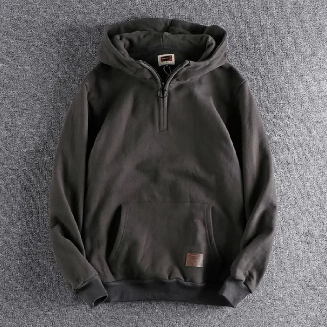 Xav | Veste Homme à Capuche et Demi-Zip - Image 5