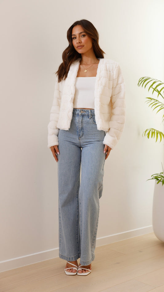 Janine | Veste Courte Femme Ouverte Devant - Image 2
