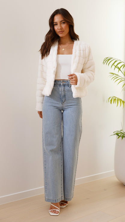 Janine | Veste Courte Femme Ouverte Devant - Image 3