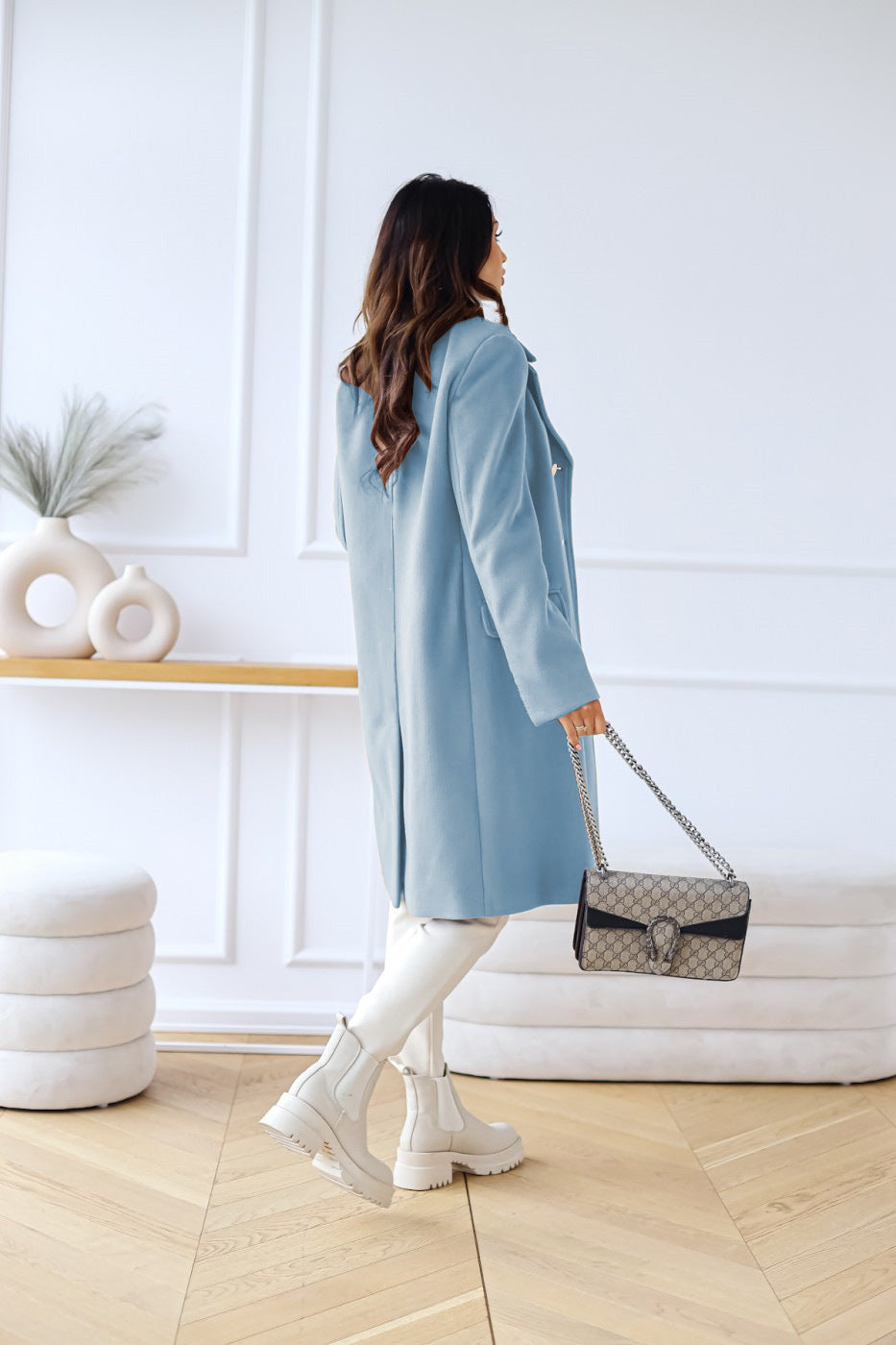 Lou | Manteau Long Croisé Femme - Image 10