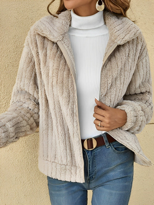 Thérèse | Veste zippée femme coupe décontractée - Image 1