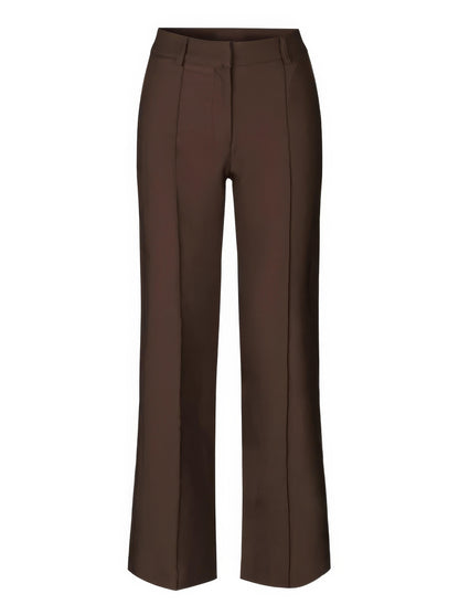 Éléa | Pantalon élégant à taille haute et à jambe large - Coupe ajustée - Image 14