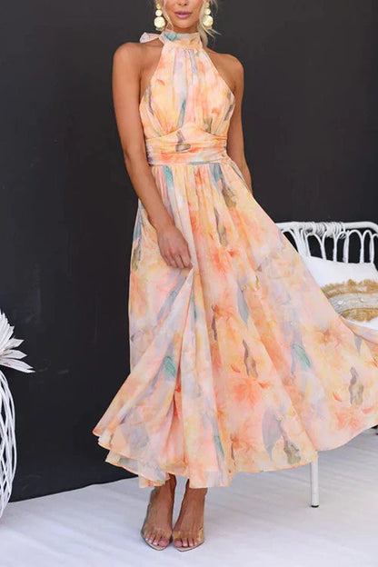 Vania | Robe longue aquarelle élégante pour un style sans effort - Image 3
